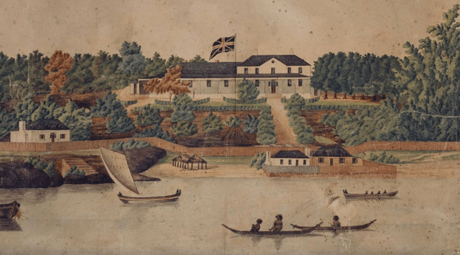 First Government House by John Eyre 1807l State Library of NSW